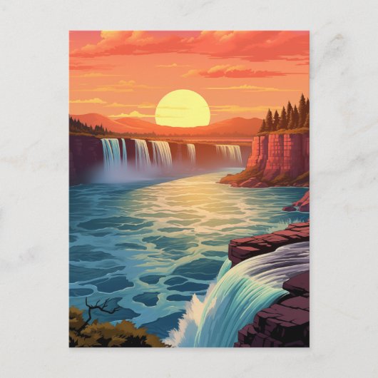 Carte Postale Majestic Niagara Falls #2 (Devant)
