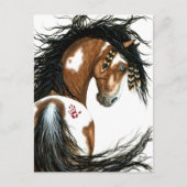 Carte Postale Majestic Pinto Paint Horse by Bihrle Post Card (Devant)