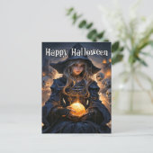 Carte Postale Majestic Salem Witch | Bonne Halloween (Debout devant)