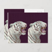 Carte Postale Majestic White Tiger – Postcard Design (Devant / Derrière)