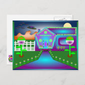 Carte postale Majik du soir (Devant / Derrière)