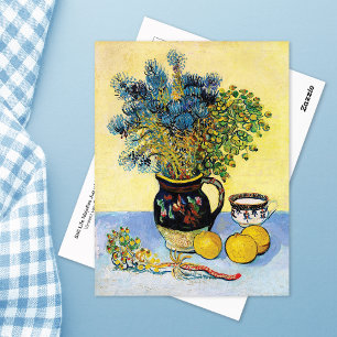 Carte Postale Majolica Jug Fleurs sauvages Vincent Van Gogh