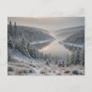 Carte Postale Majorité nordique - Paysage d'hiver scandinave