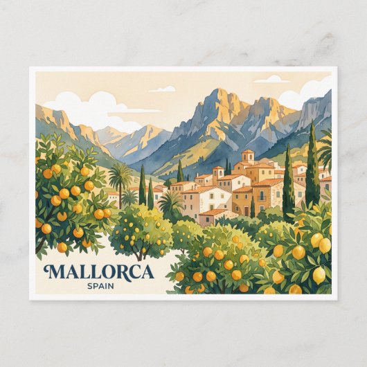 Carte Postale Majorque Sóller Espagne (Devant)