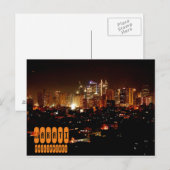Carte Postale Makati la nuit aux Philippines (Devant / Derrière)