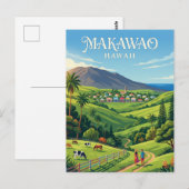 Carte Postale Makawao États-Unis (Devant / Derrière)