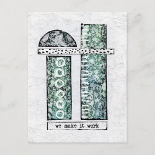 Carte Postale Make It Work - Moderne Abstrait