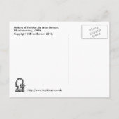 Carte Postale Making of the Man, par Brian Benson (Dos)