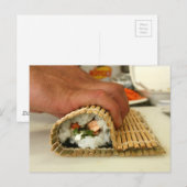 Carte Postale Making sushi (Devant / Derrière)