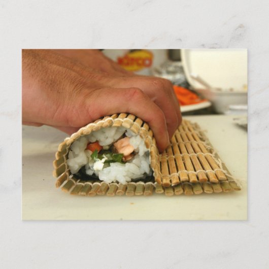 Carte Postale Making sushi (Devant)