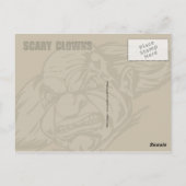 Carte Postale Mal, Clowns Effrayants (Dos)