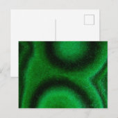 Carte Postale Malachite circulaire verte (Devant / Derrière)