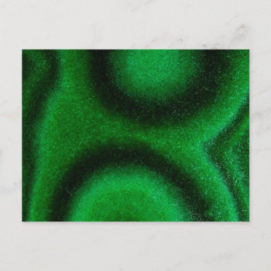 Carte Postale Malachite circulaire verte (Devant)