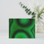 Carte Postale Malachite circulaire verte (Debout devant)