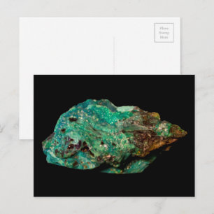 Carte Postale Malachite Green Mineral Rock Photographie de la na