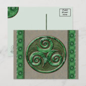 Carte Postale Malachite Triskel (Devant / Derrière)