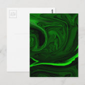 Carte Postale malachite vert texture (Devant / Derrière)