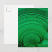 Carte Postale Malachite verte en gros plan (Devant / Derrière)