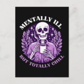 Carte Postale Malade Mental Mais Totalement Cool (Devant)