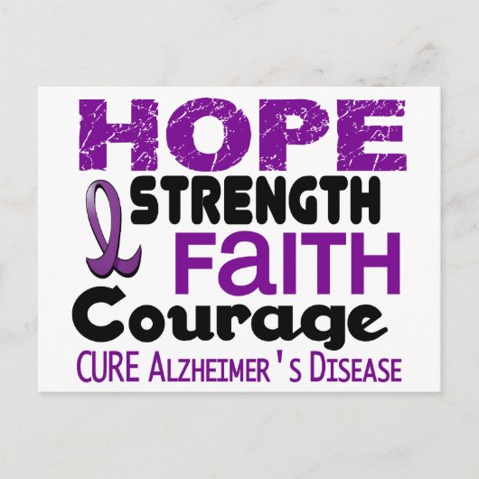 Carte Postale Maladie d’Alzheimer HOPE 3 (Devant)
