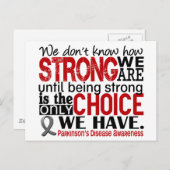 Carte Postale Maladie de Parkinson : notre force (Devant / Derrière)