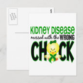 Carte Postale Maladie Du Rein Empêché Avec Le Mauvais Pouc (Devant / Derrière)