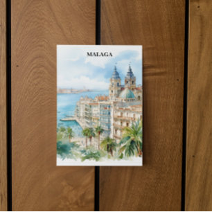 Carte Postale Malaga Andalousie Espagne Voyage