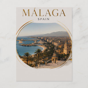 Carte Postale 🏖️ Málaga côte méditerranéenne Espagne 🇪🇸