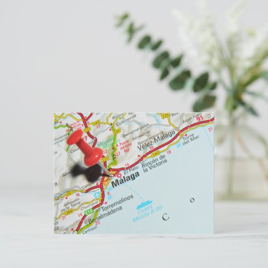 Carte Postale Malaga, Espagne (Debout devant)