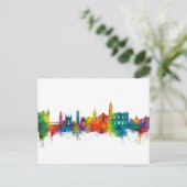 Carte Postale Málaga Espagne Skyline (Debout devant)