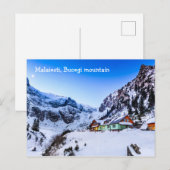 Carte postale Malaiesti, Montagne Bucegi Roumanie (Devant / Derrière)