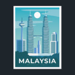 CARTE POSTALE MALAISIE<br><div class="desc">Voir mon magasin pour plus d'articles de voyage.</div>