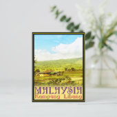 Carte Postale Malaisie - Kampung Libang (Village de Libang) (Debout devant)