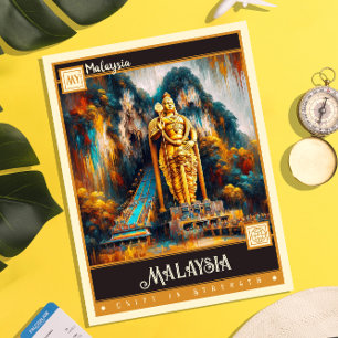 Carte Postale Malaisie   Peinture Vintage