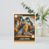 Carte Postale Malaisie | Peinture Vintage (Debout devant)