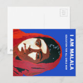 CARTE POSTALE MALALA YOUSAFZAI (Devant / Derrière)