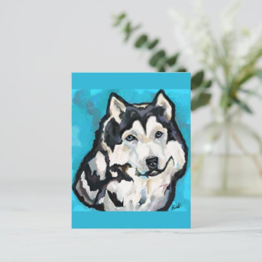 Carte Postale Malamute d'Alaska (Debout devant)