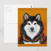 Carte Postale Malamute d'Alaska (Devant / Derrière)