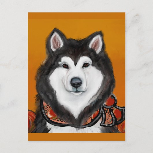 Carte Postale Malamute d'Alaska (Devant)