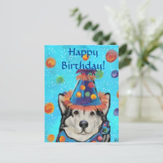 Carte Postale Malamute d'Alaska        (Debout devant)