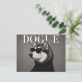 Carte Postale Malamute d'Alaska Éditorial de mode de luxe (Debout devant)