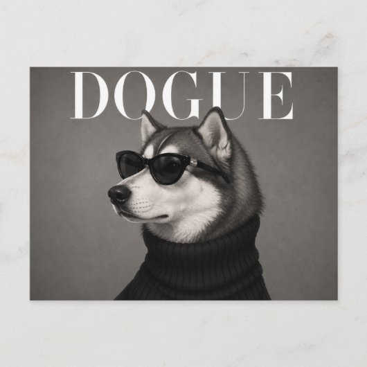 Carte Postale Malamute d'Alaska Éditorial de mode de luxe (Devant)