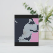 Carte Postale Malamute Dog Pop Art (Debout devant)