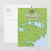 Carte Postale Mälaren Suède (Devant / Derrière)