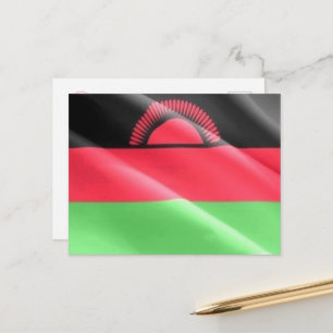 Carte Postale Malawi - Drapeau en mouvement -