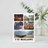 Carte Postale Malawi - I Love - (Debout devant)