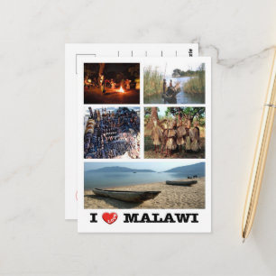 Carte Postale Malawi - I Love -