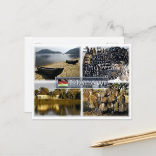 Carte Postale Malawi - Lac Malawi - Marque d'artisanat - Mosaïqu