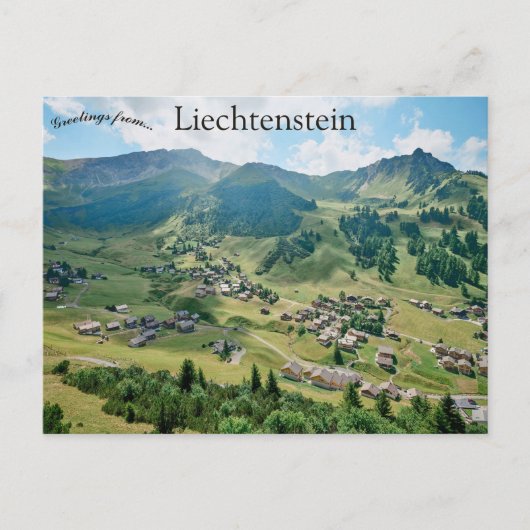 Carte Postale Malbun Liechtenstein (Devant)