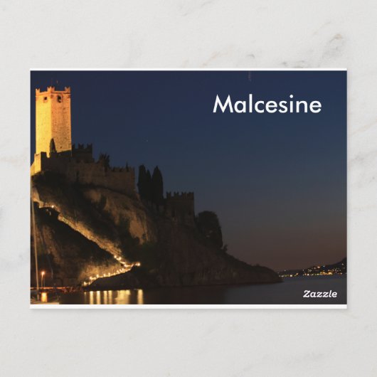 Carte Postale Malcesine lago di garda (Dos)